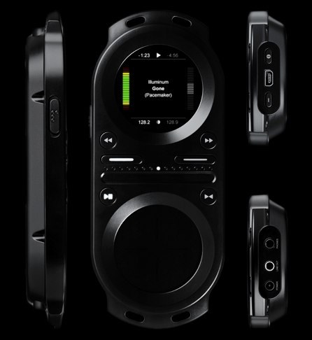 Views of the Tonium Pacemaker all in one handheld DJ system w/ USB 2.0